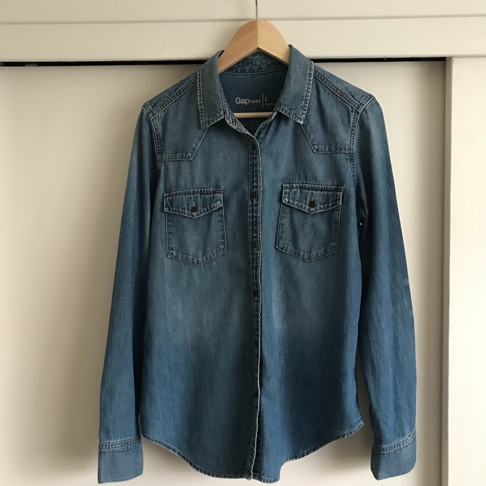 GAP Denim Chambray Shirt